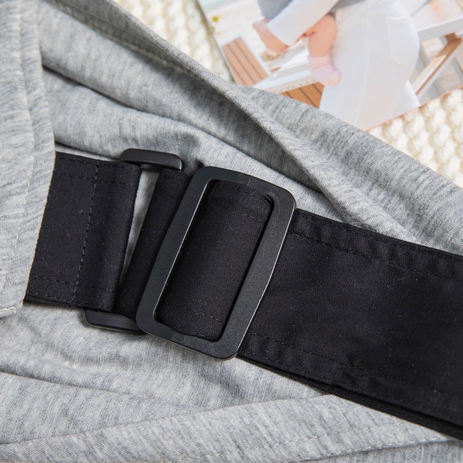 Wrap Carriers Premium Organic Cotton Adjustable Slings, for Toddlers, Infant, Newborn, Light Gray