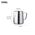 350/550ML Coffee Latte Milk Frothing Jug Milk Frother Pitcher Stainless Steel Jug Espresso Barista Pitcher Milk Pot with Scale
