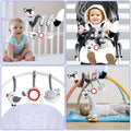 Baby Spiral Plush Toys, Black and White Baby Car Seat Toys, High Contrast Infant Newborn Toy 0-6 Months for Stroller Crib Mobile, Sensory Toy Best Gift for 0 3 6 9 12 Months Boys Girls