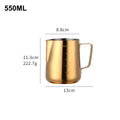 350/550ML Coffee Latte Milk Frothing Jug Milk Frother Pitcher Stainless Steel Jug Espresso Barista Pitcher Milk Pot with Scale