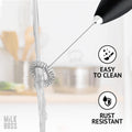 Milk Frother for Coffee - Handheld Automatic Milk Foam Maker Hand Frother for Coffee, Matcha, Hot Chocolate - Mini Drink Mixer - Mini Frother Wand by  - Black