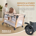 All in One Nursery Center, Bassinet with Changing Table, Mattress, Sheet, Unisex Infant