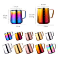 350/550ML Coffee Latte Milk Frothing Jug Milk Frother Pitcher Stainless Steel Jug Espresso Barista Pitcher Milk Pot with Scale